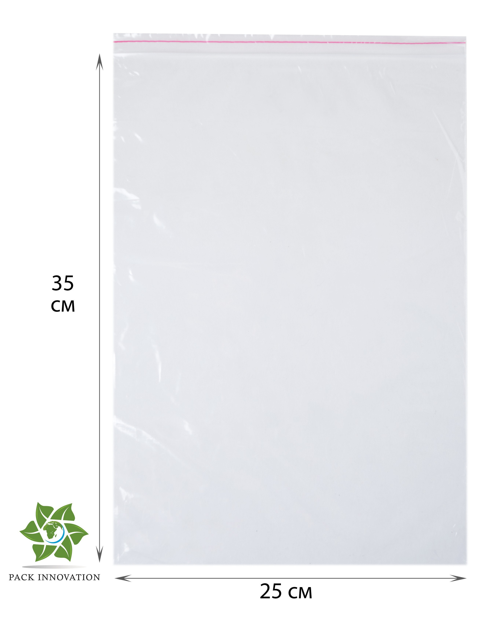 Пакет с замком Zip-Lock (Зип лок), 25х35 см, 40 мкм, 500 шт.
