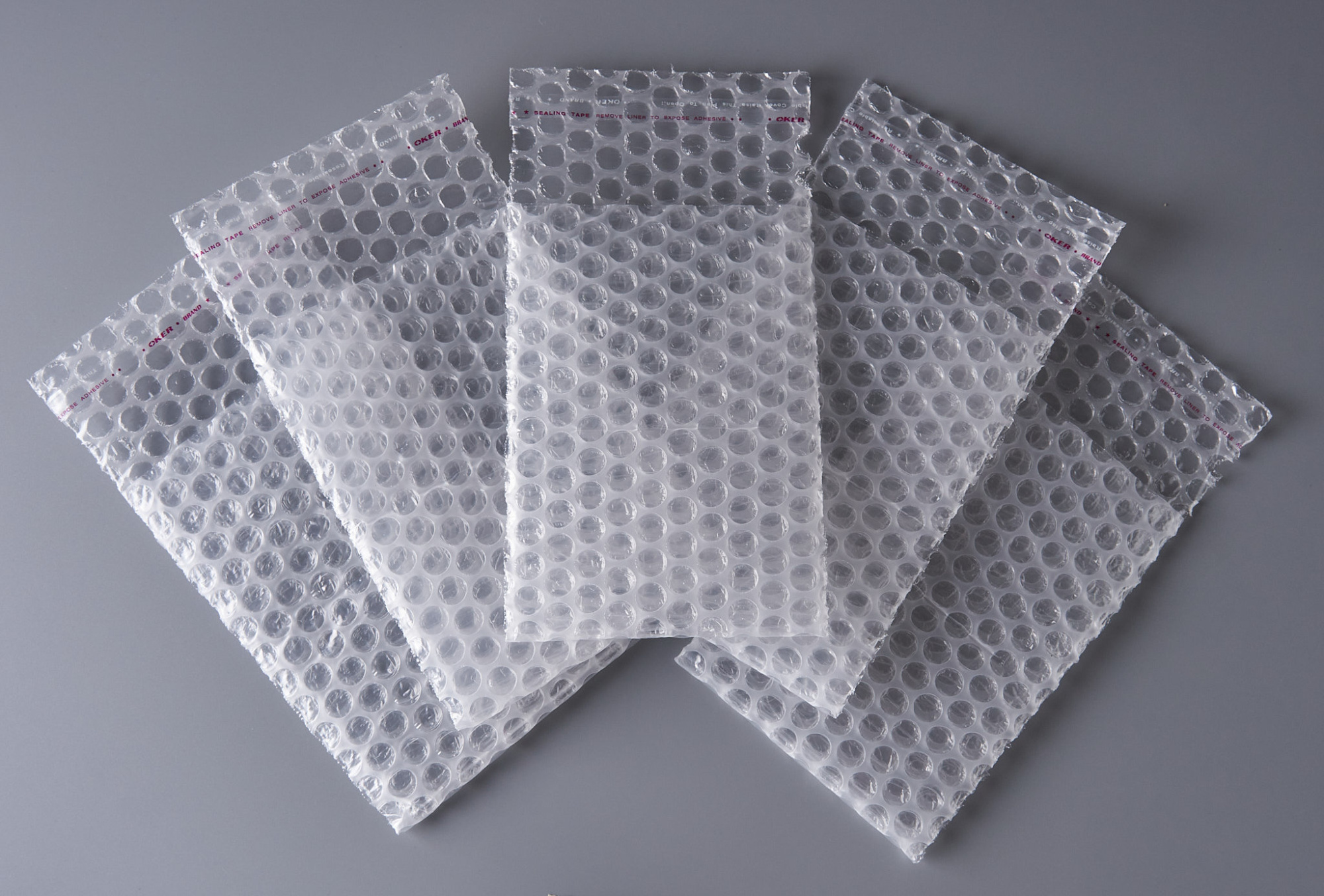 Пакет воздушно-пузырчатый (ВПП, пузырьковый, пупырчатый), 10х15+5 см, с клеевым клапаном, трехслойный, 100 шт.