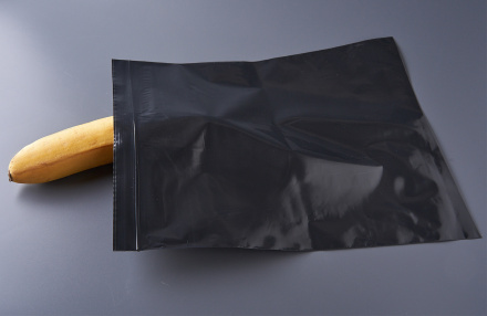 Пакет с замком Zip-Lock (Зип лок), 25х30 см, сверхпрочный, 60 мкм, черный металлик, 1000 шт.