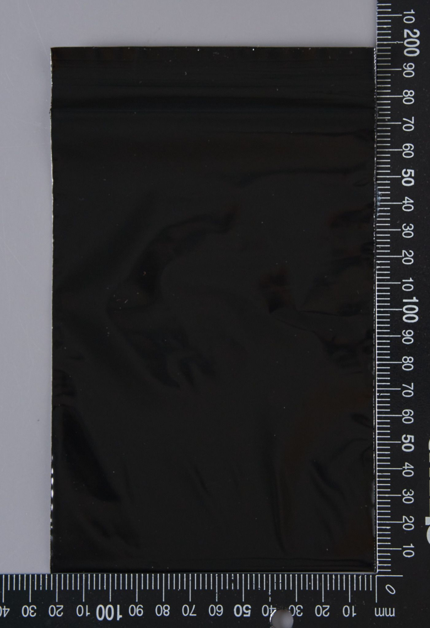 Пакет с замком Zip-Lock (Зип лок), 12х17 см, сверхпрочный, 60 мкм, черный металлик, 500 шт.