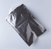Пакет с замком Zip-Lock (Зип лок), 18х25 см, сверхпрочный, 60 мкм, черный металлик, 100 шт.