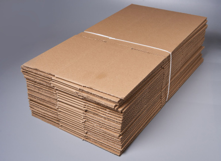Коробка картонная, 40х25х10 см, объем 10 л, 40 шт. (Гофрокороб, 400х250х100мм )
