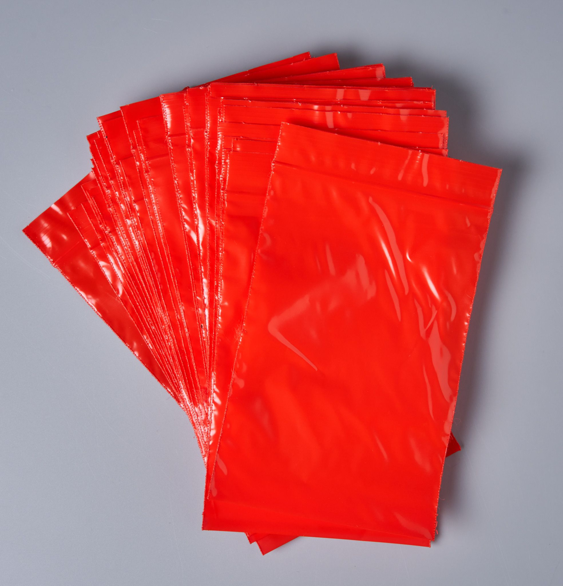 Пакет с замком Zip-Lock (Зип лок), 10х15 см, сверхпрочный, 60 мкм, красный, 200 шт.