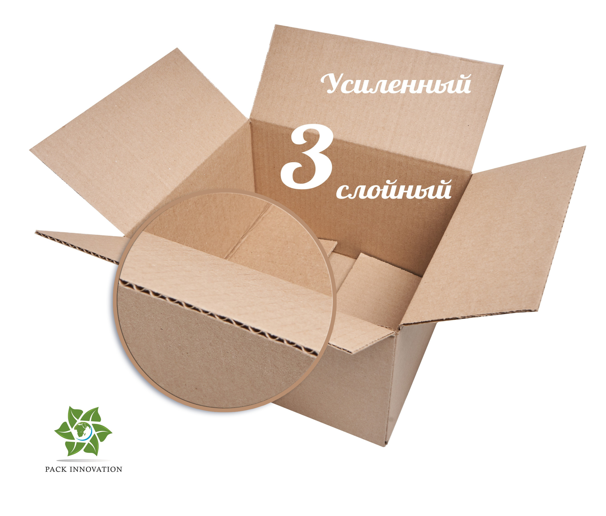 Коробка картонная, 25х22х15,5 см, Объем 8,5 л, 15 шт. (Гофрокороб, 250х220х155 мм )
