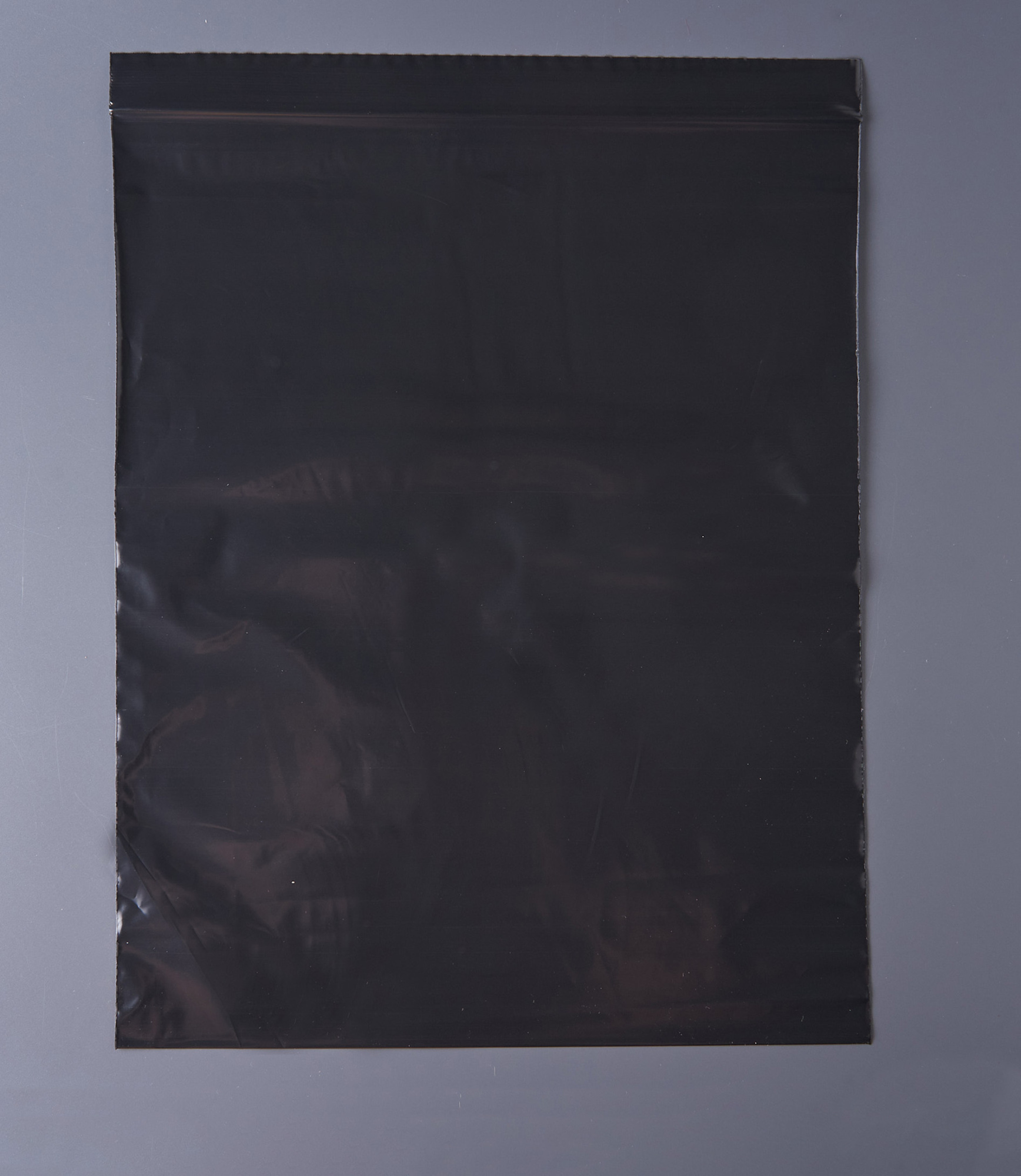 Пакет с замком Zip-Lock (Зип лок), 25х30 см, сверхпрочный, 60 мкм, черный металлик, 1000 шт.