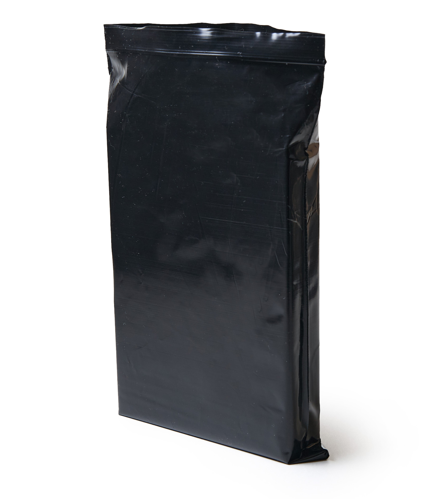 Пакет с замком Zip-Lock (Зип лок), 18х25 см, сверхпрочный, 60 мкм, черный металлик, 100 шт.