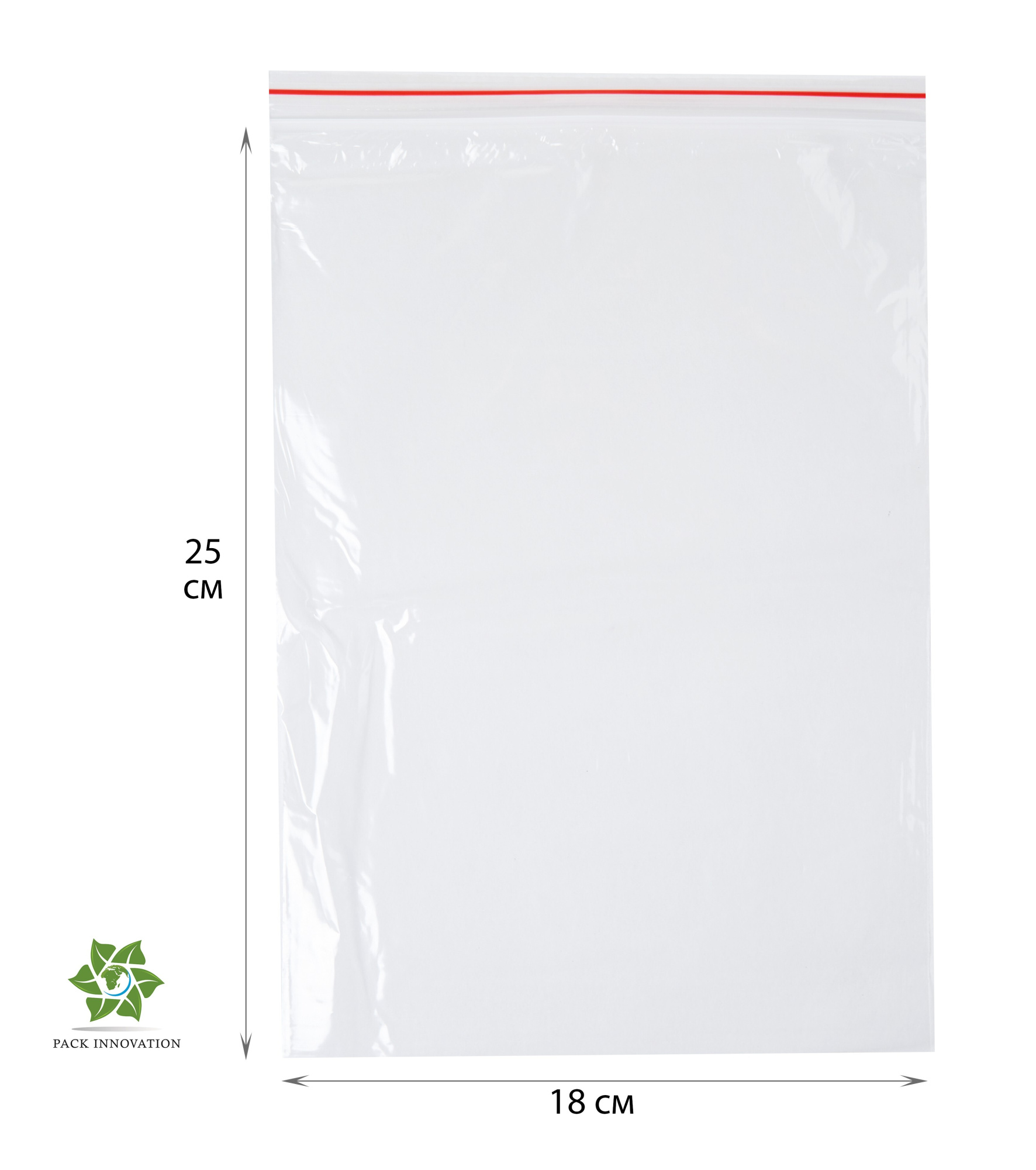 Пакет с замком Zip-Lock (Зип лок), 18х25 см, 35 мкм 100 шт.