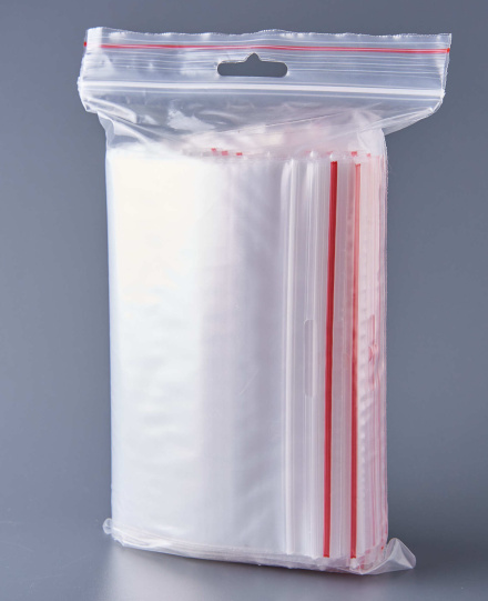 Пакет с замком Zip-Lock (Зип лок), 18х25 см, 60 мкм, с европодвесом, сверхпрочный, 60 мкм, 300 шт.