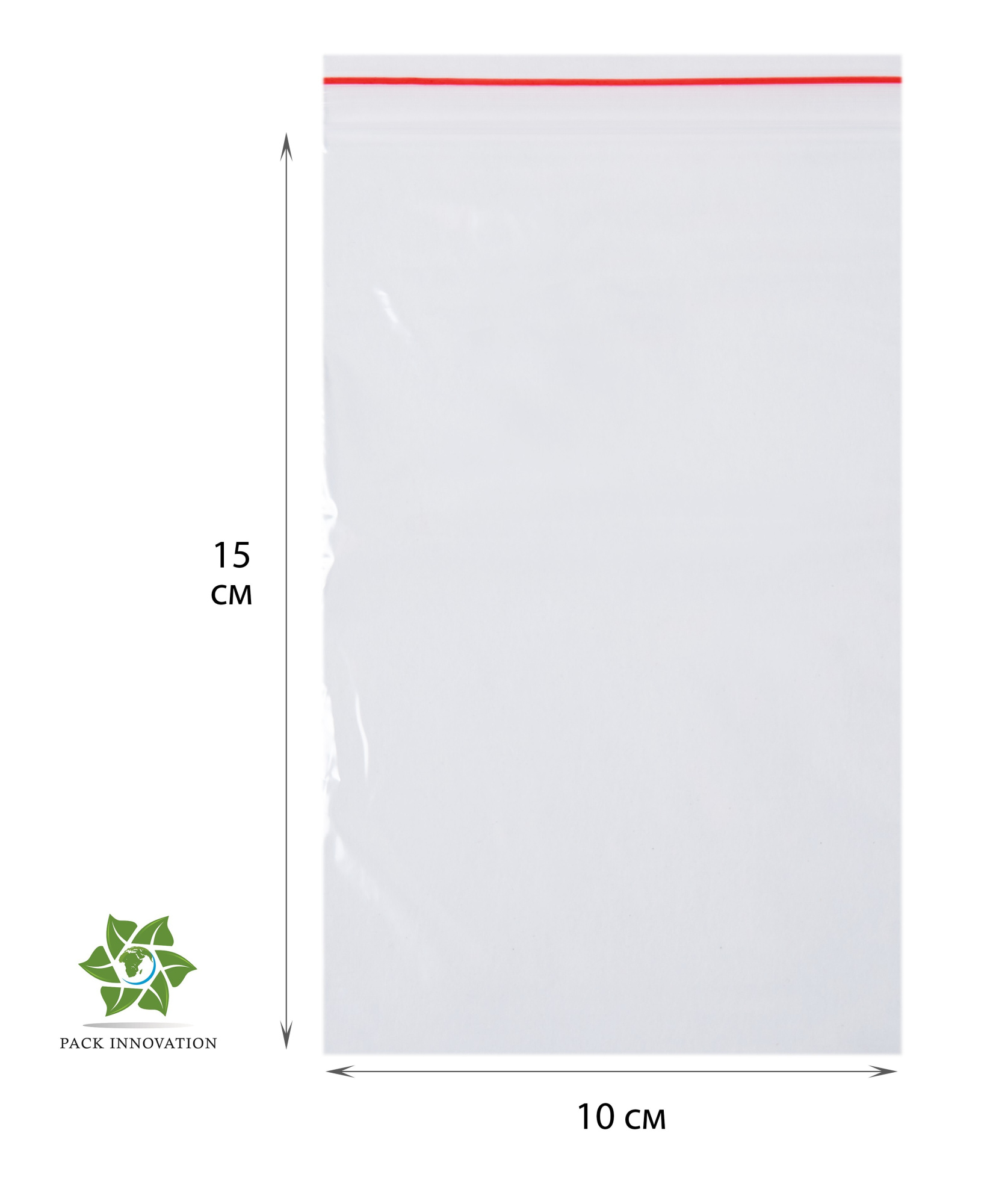 Пакет с замком Zip-Lock (Зип лок), 10х15 см, 40 мкм, 5000 шт.