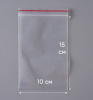 Пакет с замком Zip-Lock (Зип лок), 10х15 см, ультрапрочный, 100 мкм, 5000 шт.