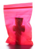 Пакет с замком Zip-Lock (Зип лок), 12х17 см, 60 мкм, сверхпрочный, красный, 200 шт.