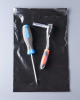 Пакет с замком Zip-Lock (Зип лок), 18х25 см, сверхпрочный, 60 мкм, черный металлик, 100 шт.